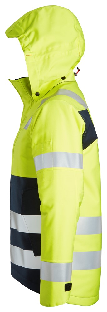 1163 Snickers ProtecWork, Wärmeisolierte Arbeitsjacke mit Kapuze, Warnschutzklasse 3